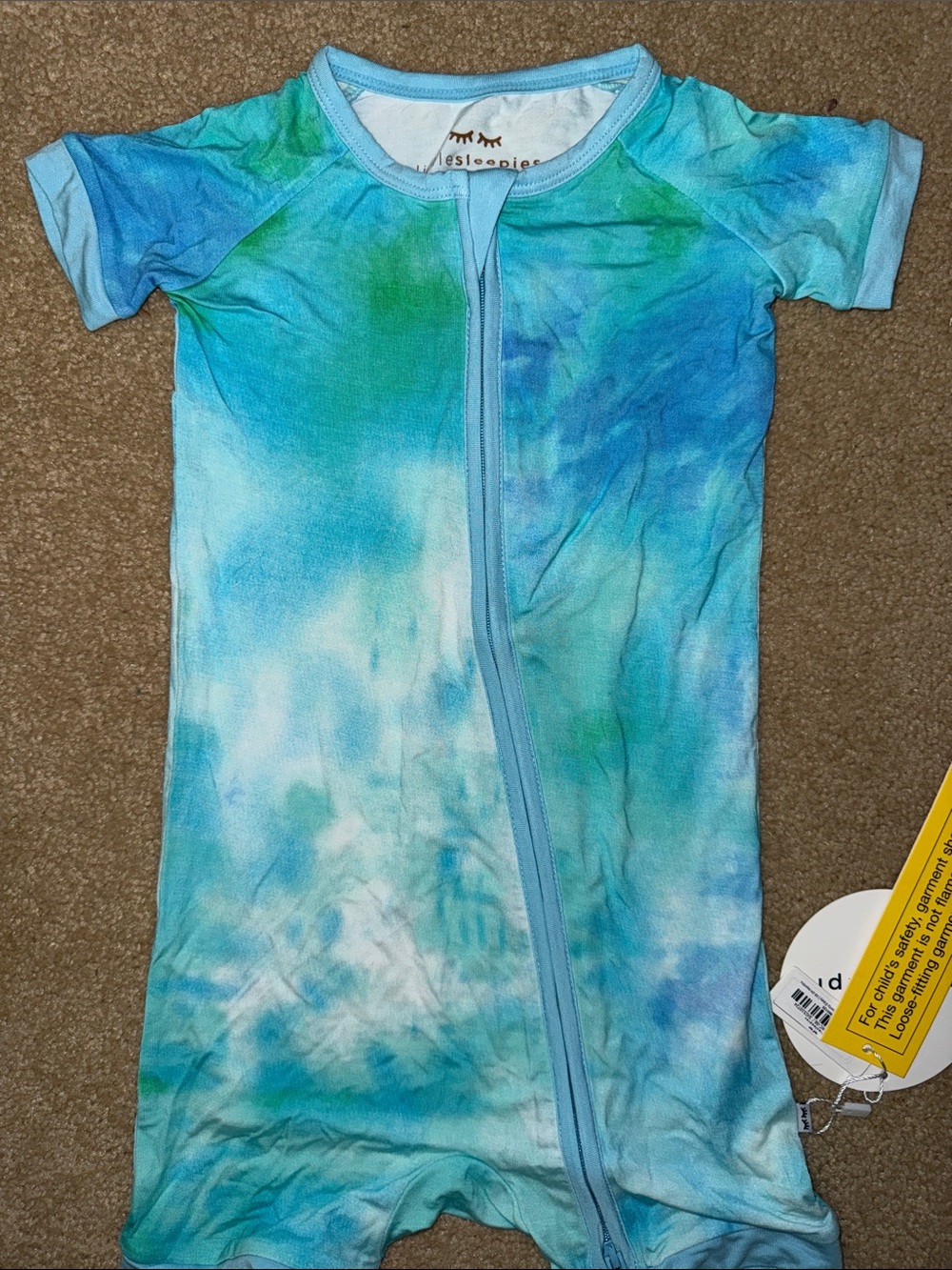 Little sleepies - NWT zippy romper! Blue tye dye